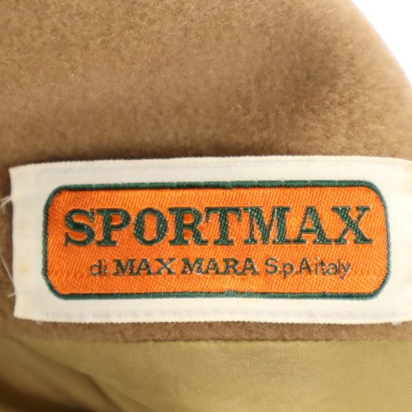 SPORTMAX スポーツマックス イタリア製 ウールブレンド 長袖 コート 42 ブラウン系 メンズ