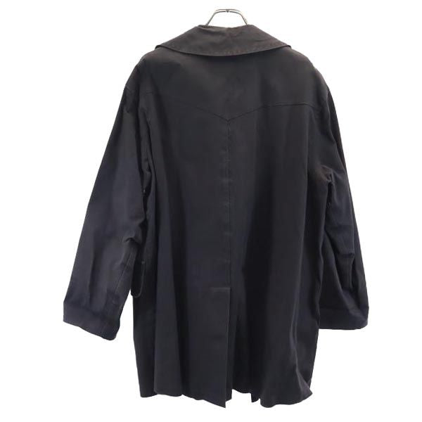 HERMES エルメス チェスターコート 黒 メンズ