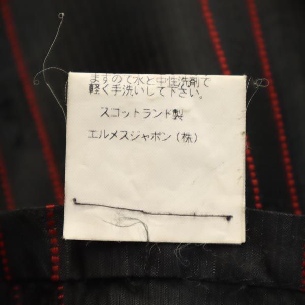 HERMES エルメス チェスターコート 黒 メンズ