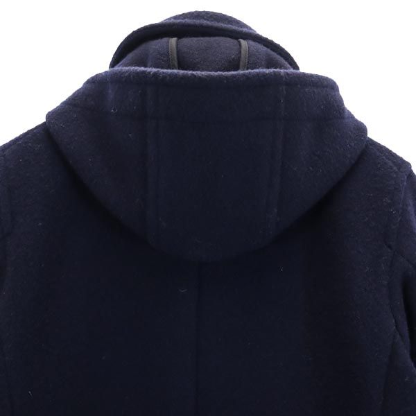 ダントン 長袖 フード付き ウールコート 36 ネイビー系 Danton レディース