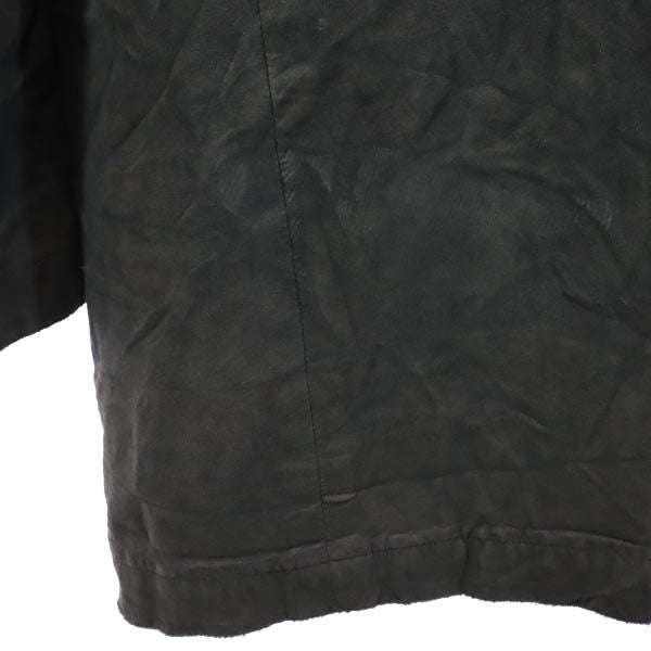 BURBERRY バーバリー 三陽商会 日本製 フェイクレザー ライナー付き コート L 黒 裏キルティング メンズ