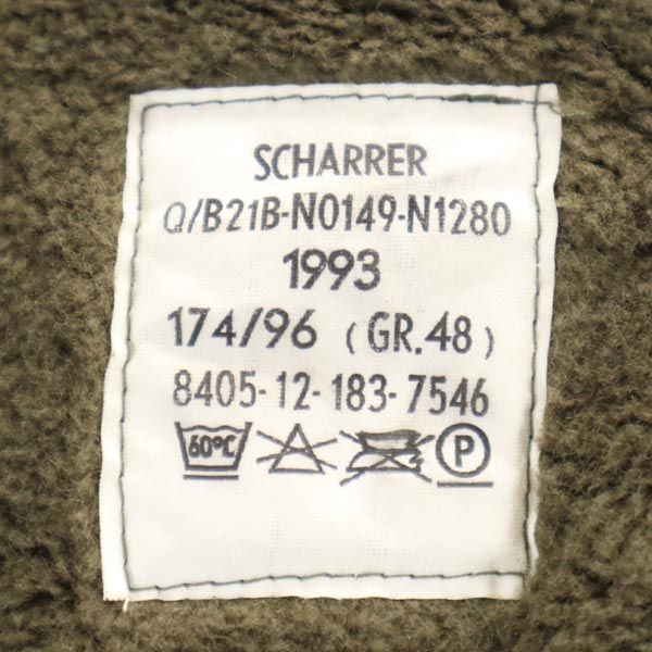 ドイツ軍 90s ボアライナー付き ミリタリーコート GR.48 カーキ GERMAN MILITARY フード メンズ