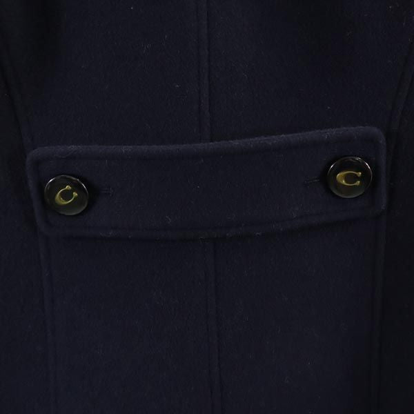 COACH コーチ チェスターコート XS ネイビー 専用カバー レディース