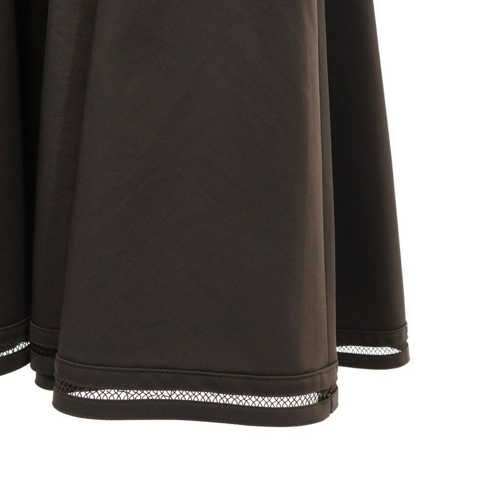 FOXEY NEW YORK フォクシーニューヨーク 日本製 ノースリーブ ワンピース 40 ブラウン バックジップ レディース