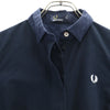 フレッドペリー 半袖 切替 ミニワンピース USA 4 ネイビー FRED PERRY レディース