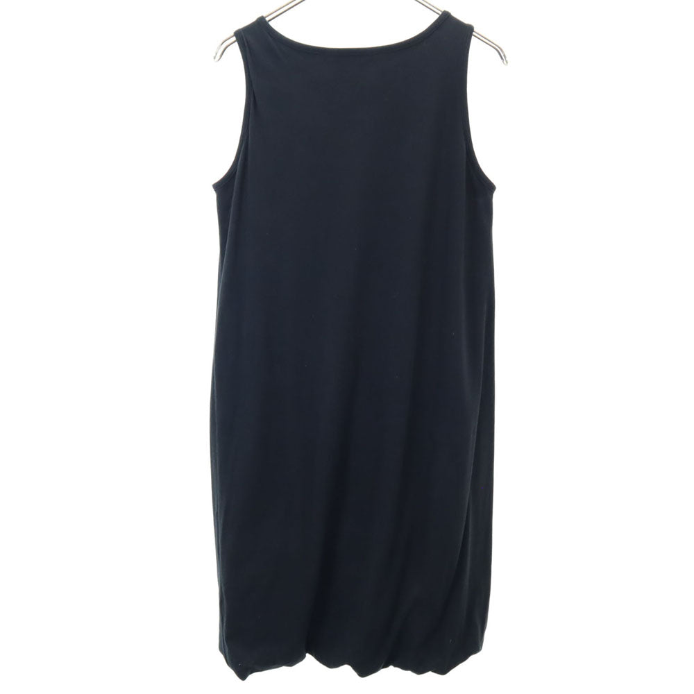 mizuiro ind ミズイロインド 日本製 ノースリーブ ロングワンピース ブラック レディース