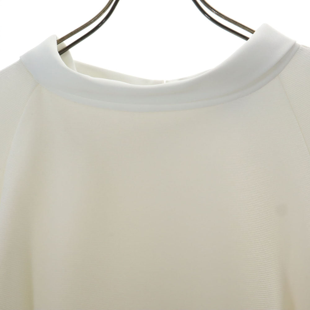 Emporio Armani エンポリオアルマーニ 半袖 レイヤード ワンピース 36 ホワイト レディース