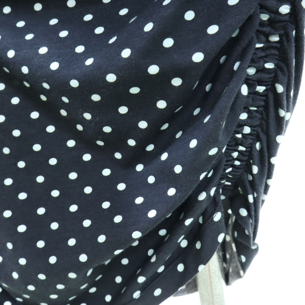 SPORTMAX スポーツマックス イタリア製 ドット柄 ワンピース M チャコールブラック系 水玉 レディース