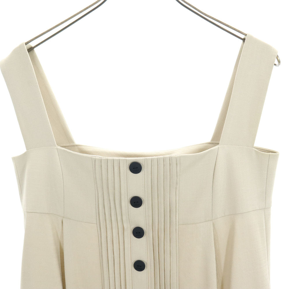 FOXEY NEW YORK フォクシーニューヨーク 日本製 キャミワンピース 38 グレージュ レディース