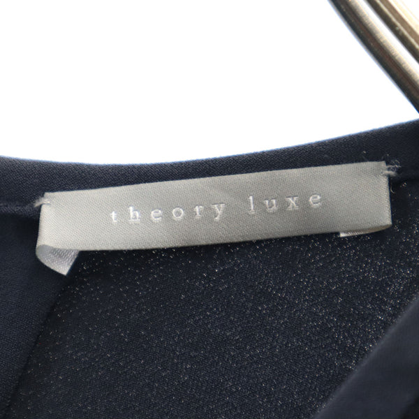 セオリーリュクス 日本製 半袖 ワンピース 36 チャコールグレー theory luxe レディース