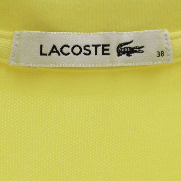 ラコステ 半袖 ポロ ワンピース 38 イエロー LACOSTE レディース