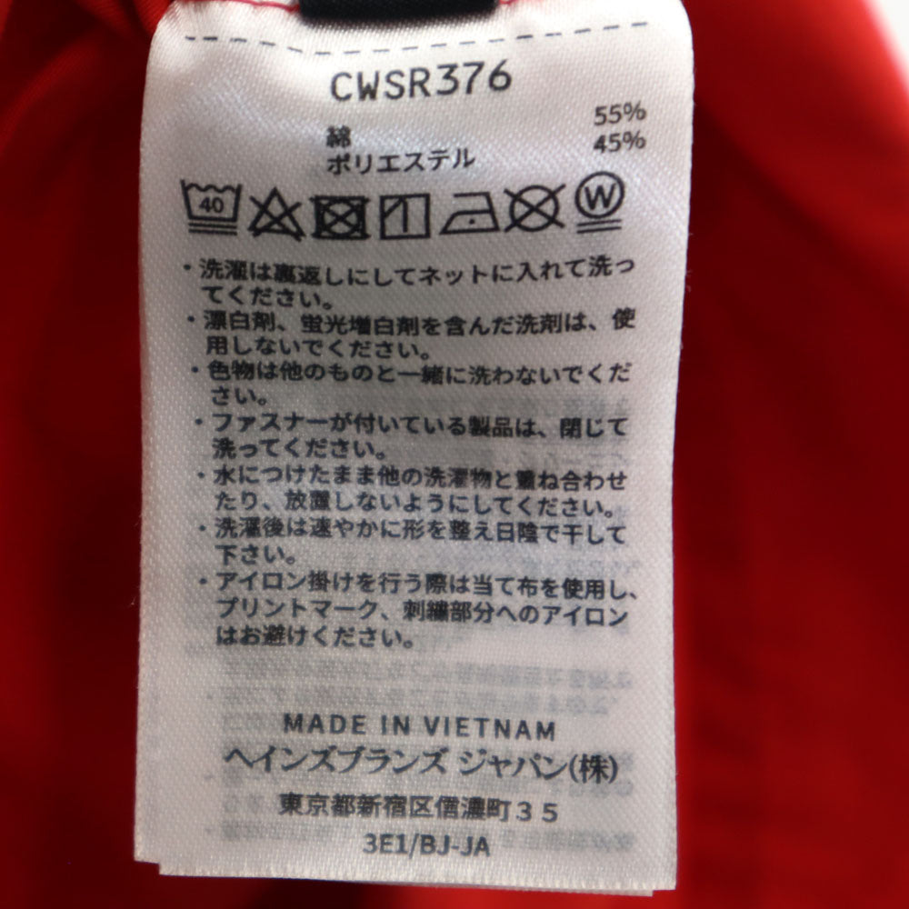 チャンピオン ジーナシス ノースリーブ ワンピース M レッド系 Champion JEANASIS バックジップ レディース