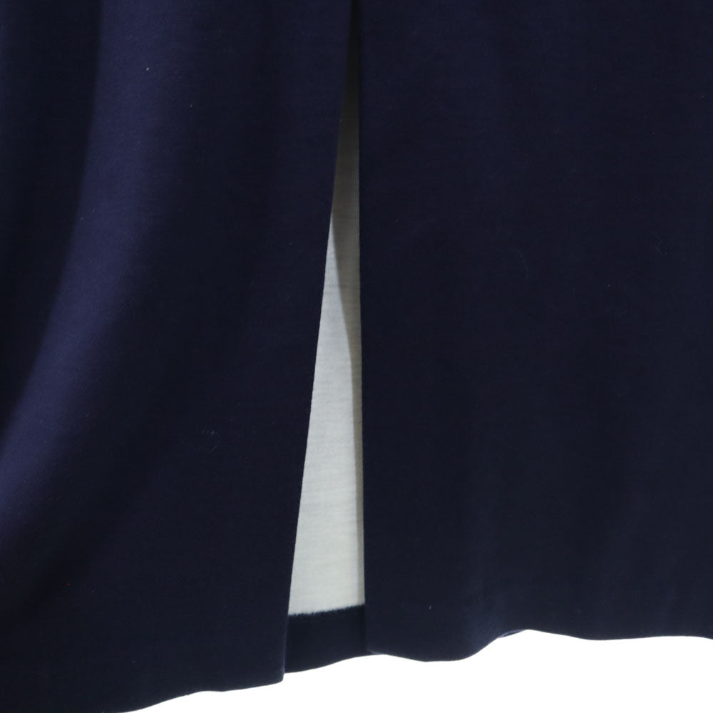 yori ヨリ 日本製 ノースリーブ ロングワンピース 36 ネイビー レディース