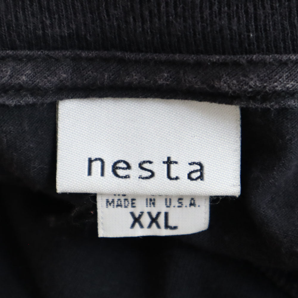 ネスタ USA製 半袖 Tシャツ XXL 黒 NESTA ビックサイズ メンズ