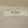 ハーリップトゥ ノースリーブ ロングワンピース M ベージュ系 Her lip to レディース