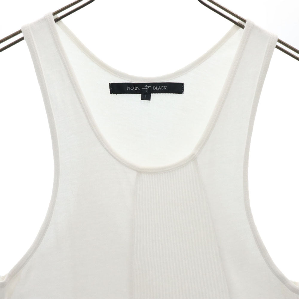 ノーアイディー ノースリーブ ワンピース 1 ホワイト NO ID レディース