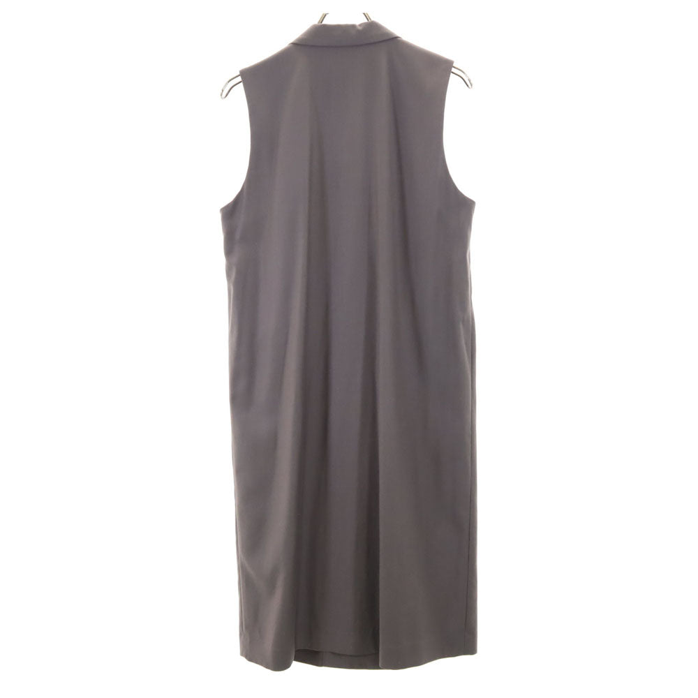 ミズイロインド ロング ベスト グレー mizuiro ind レディース