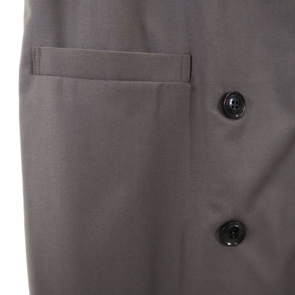 ミズイロインド ロング ベスト グレー mizuiro ind レディース