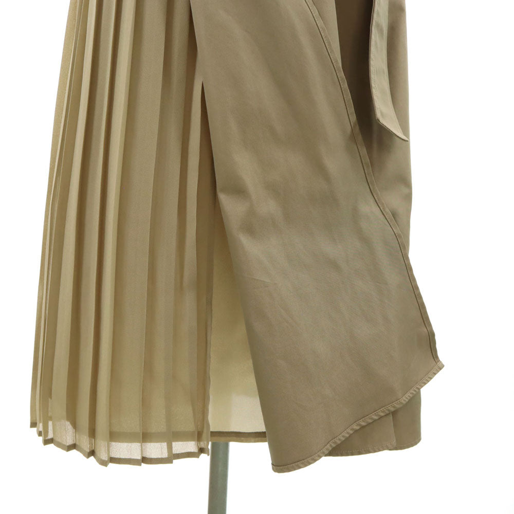 AMERI UNDRESSED アメリ 半袖 バックプリーツ ジャンパースカート ベージュ系 ワンピース レディース