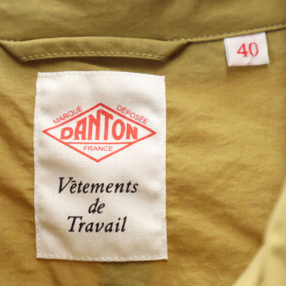 Danton ダントン 日本製 ステンカラーコート 40 カーキベージュ系 メンズ