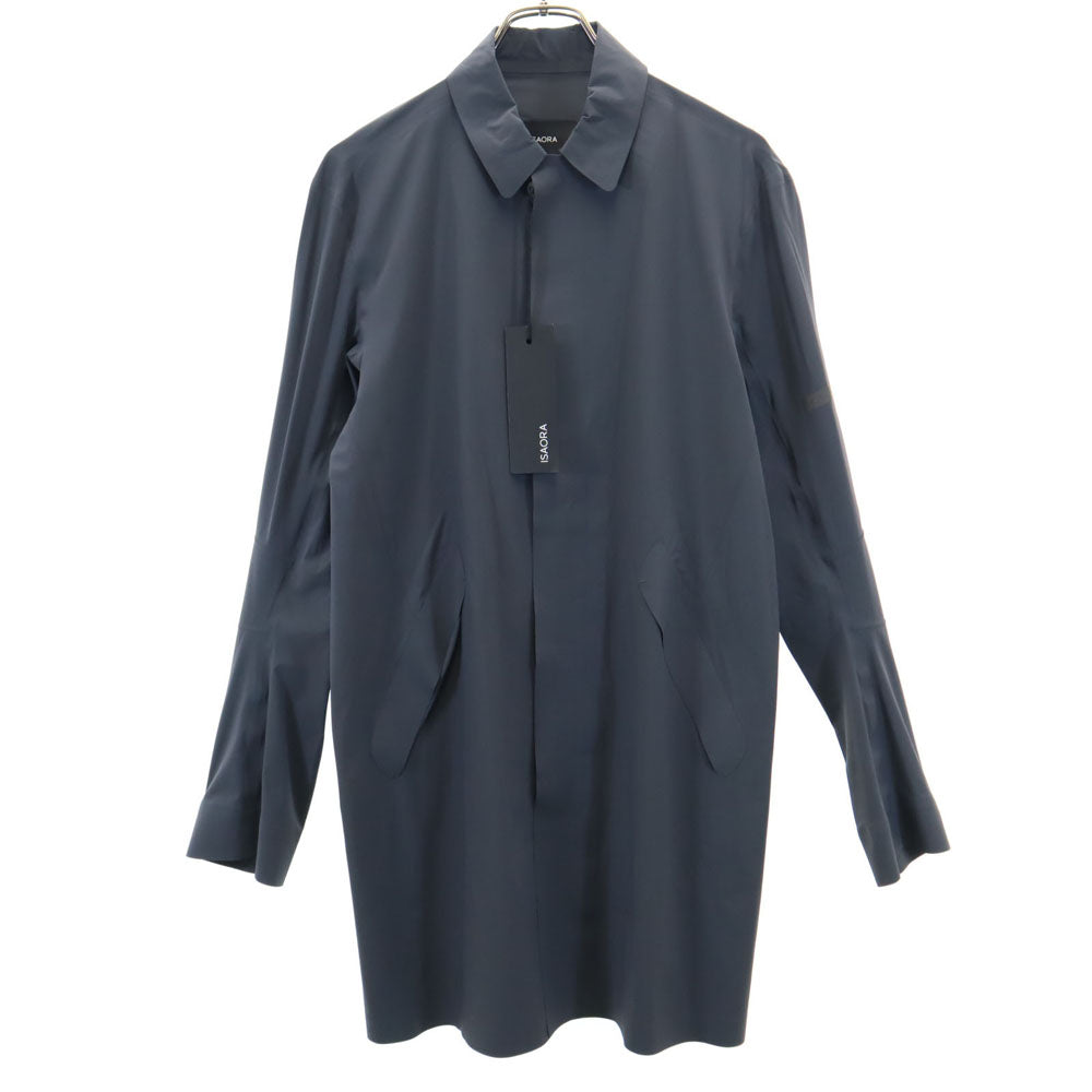 イサオラ 未使用 長袖 ステンカラーコート S グレー ISAORA タグ付き レディース