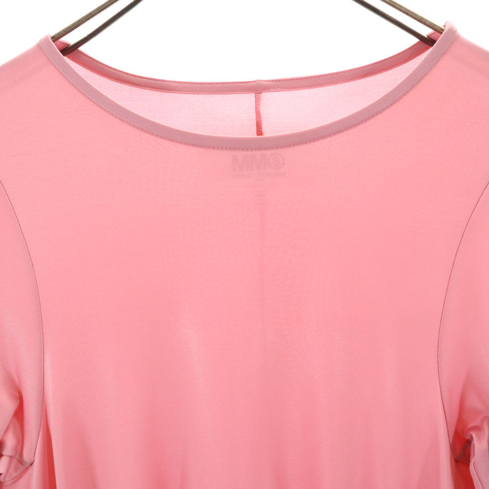 MM6 エムエムシックス イタリア製 長袖 ロングワンピース S ピンク Maison Margiela レディース