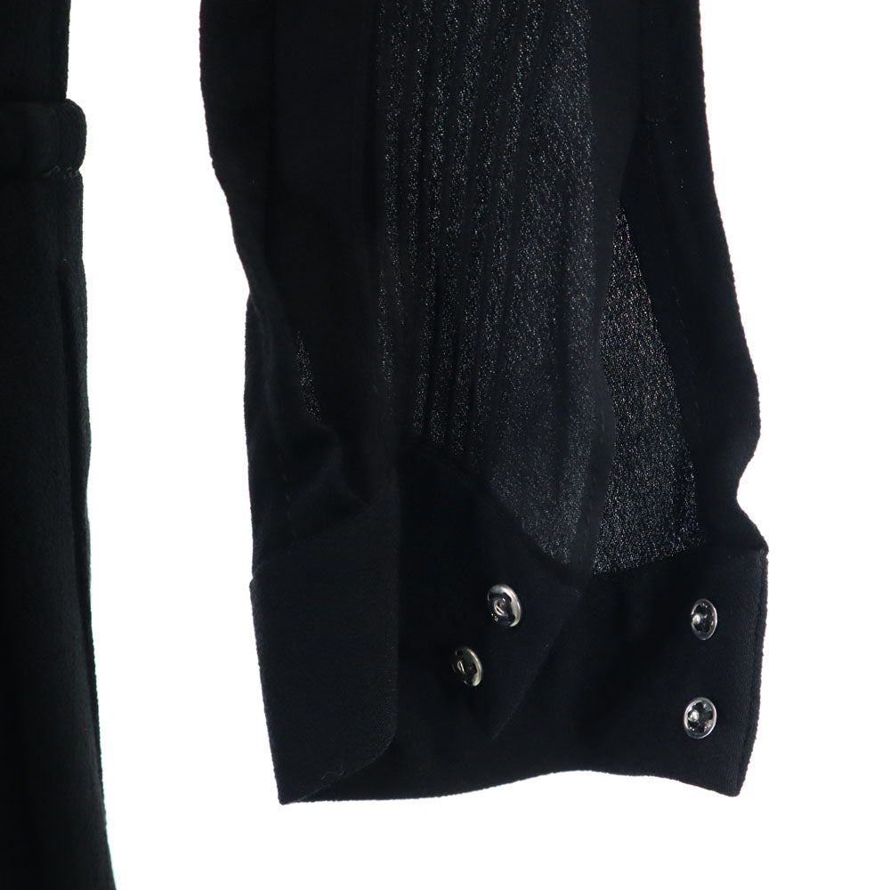 未使用 DIANE VON FURSTENBERG ダイアンフォンファステンバーグ 長袖 ミニワンピース 0 ブラック タグ付き レディース