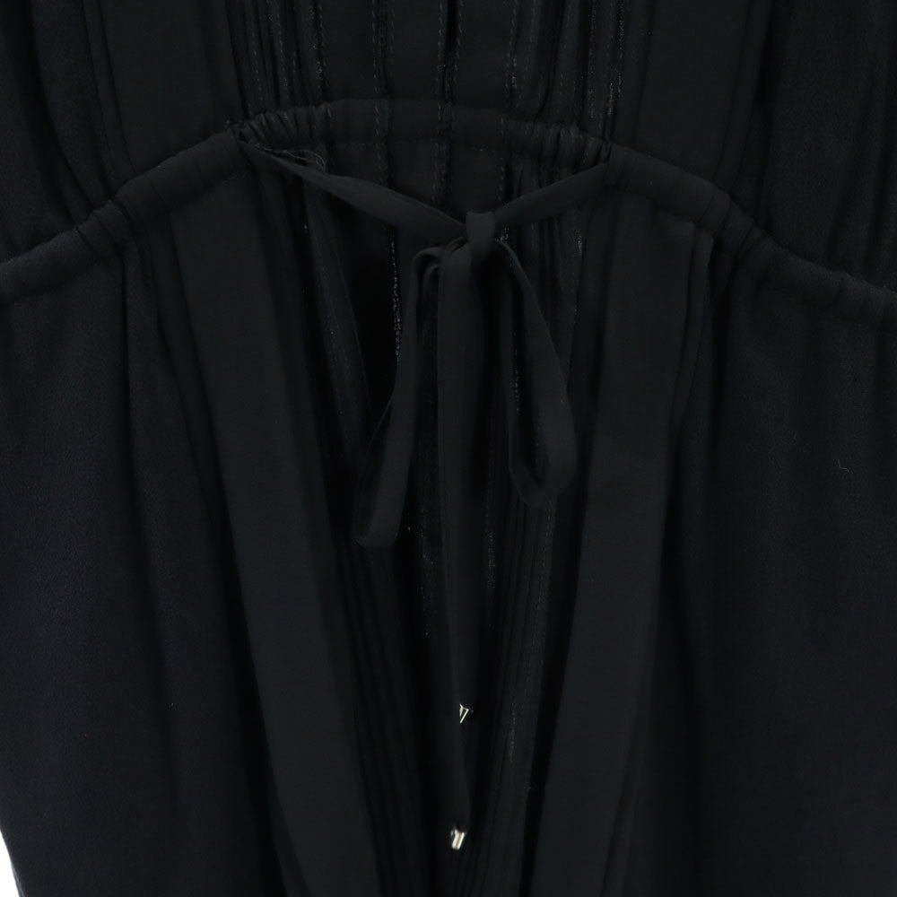 未使用 DIANE VON FURSTENBERG ダイアンフォンファステンバーグ 長袖 ミニワンピース 0 ブラック タグ付き レディース