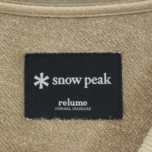 スノーピーク バックプリント 長袖 スウェット ロングワンピース カーキ snowpeak JOURNAL STANDARD relume レディース