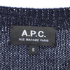 アーペーセー 長袖 ニット切替 ミニワンピース S ネイビー A.P.C. チュニック レディース