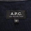 アーペーセー 7分袖 シャツワンピース M チャコールネイビー A.P.C. レディース