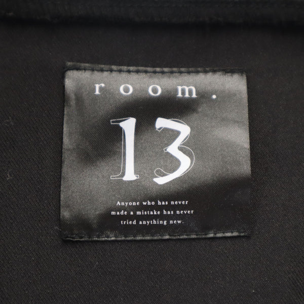 ルームサーティーン 長袖 ラインアノラック ジップパーカー 2 ブラック room.13 ユニセックス Line Anorak メンズ