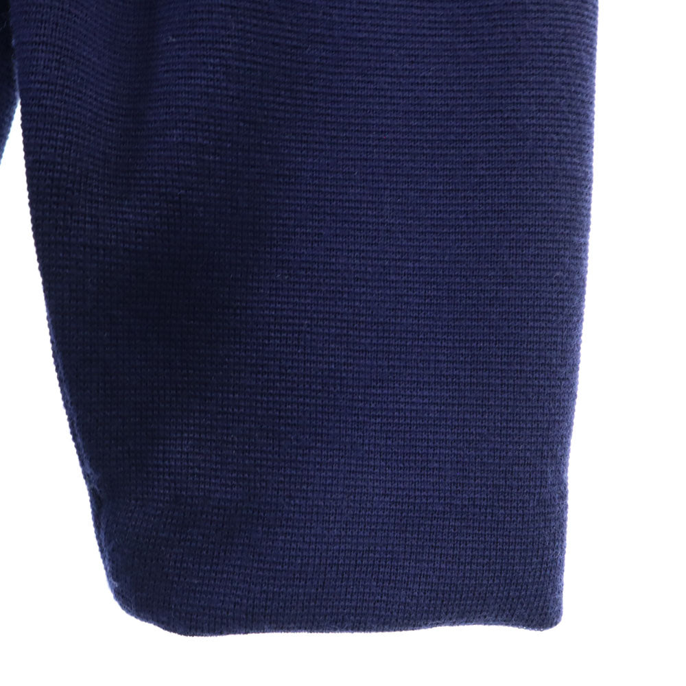 イヴサンローラン 90s ウール オールド 長袖 ニット ワンピース L ネイビー YVES SAINT LAURENT レディース