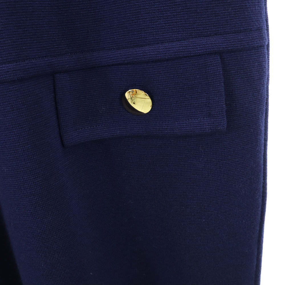 イヴサンローラン 90s ウール オールド 長袖 ニット ワンピース L ネイビー YVES SAINT LAURENT レディース