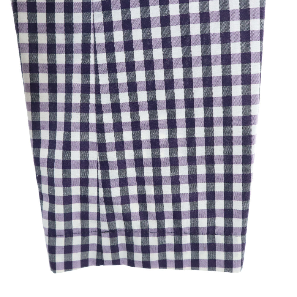 MACKINTOSH PHILOSOPHY マッキントッシュフィロソフィー チェック柄 トレンチコート 38 パープル 収納袋付き レディース