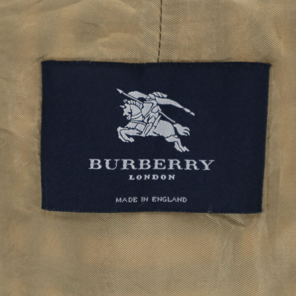 バーバリーロンドン 英国製 ウール ノバチェック柄 ライナー ベスト 48 ベージュ BURBERRY LONDON メンズ