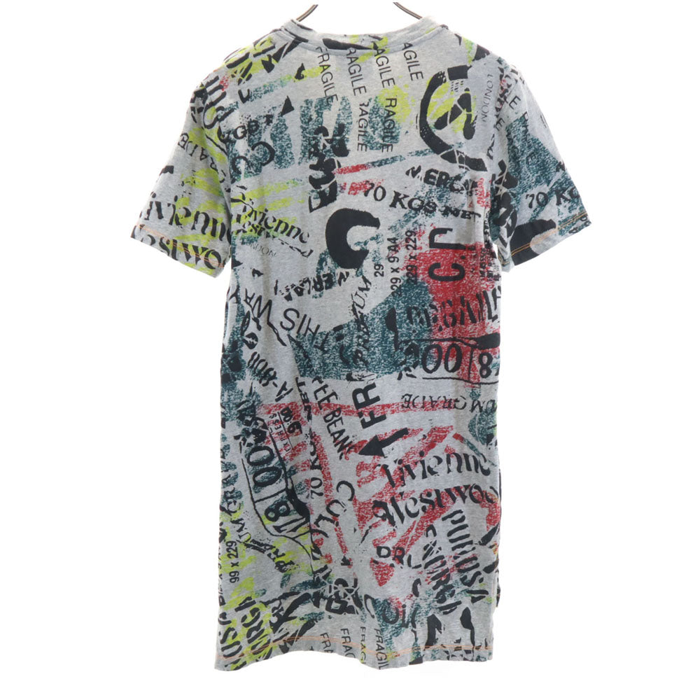 ヴィヴィアンウエストウッド アングロマニア 総柄 半袖 Tシャツ S グレー系 Vivienne Westwood ANGLOMANIA メンズ