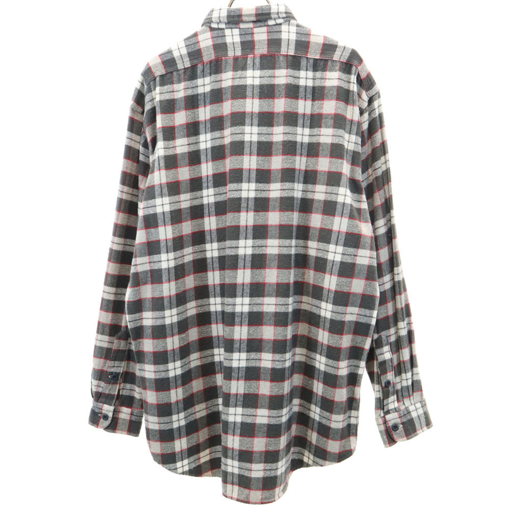 RRL ダブルアールエル 90s 赤3星 オールド 初期タグ チェック 長袖 シャツ L グレー系 RALPH LAUREN メンズ