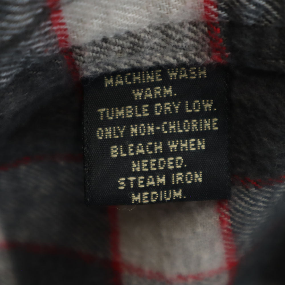 RRL ダブルアールエル 90s 赤3星 オールド 初期タグ チェック 長袖 シャツ L グレー系 RALPH LAUREN メンズ