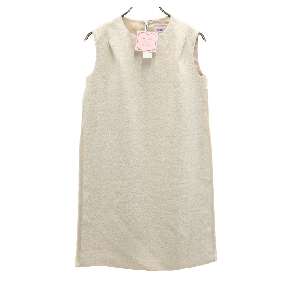 未使用 COUTURE MAISON クチュールメゾン 日本製 ノースリーブ ツイード ワンピース 38 オフホワイト URBAN RESEARCH レディース