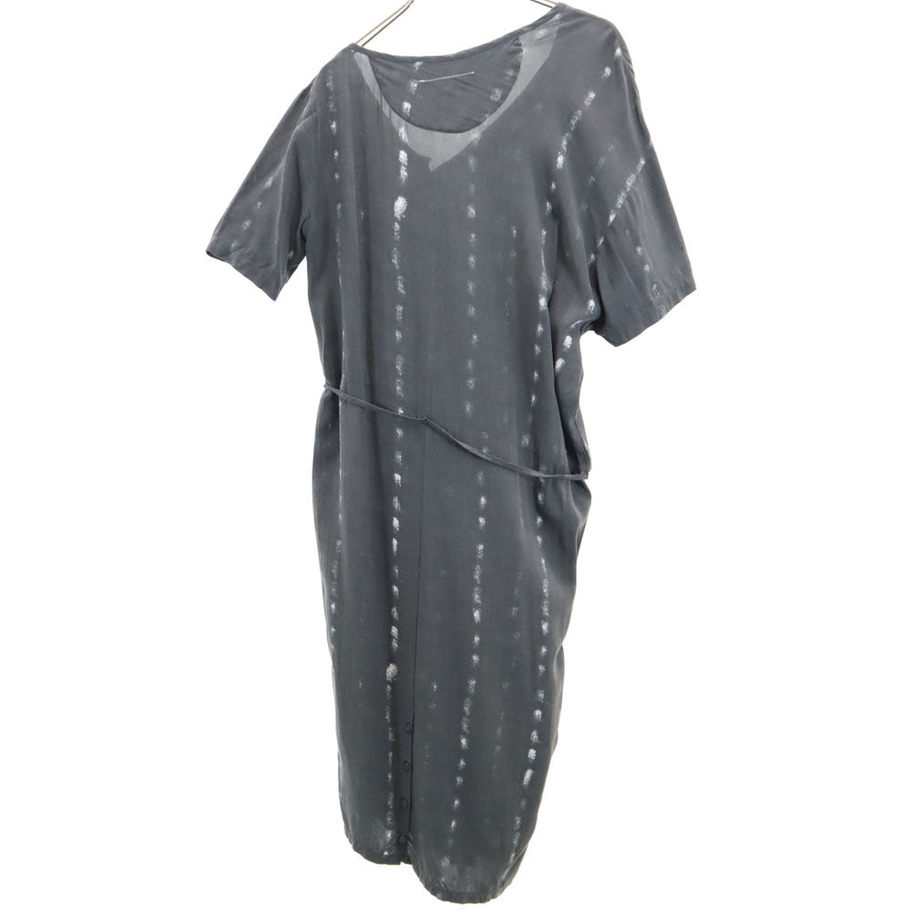 MM6 エムエムシックス イタリア製 半袖 変形 ワンピース 36 チャコールグレー Maison Martin Margiela マルジェラ レディース