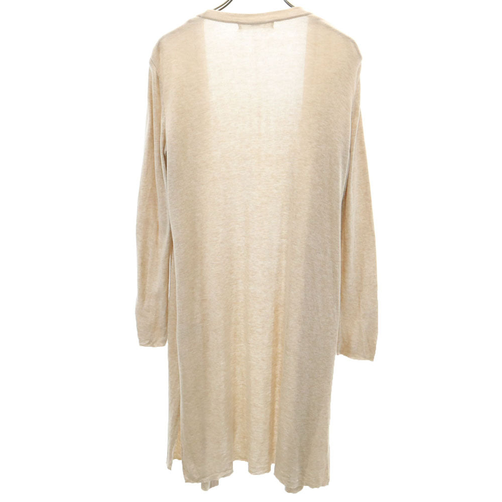 Rene ルネ 日本製 カシミヤブレンド 長袖 ニット ロング カーディガン 34 ベージュ メンズ