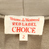 ヴィヴィアンウエストウッド レッドレーベル チョイス 日本製 長袖 パーカー ワンピース 2 グレージュ系 Vivienne Westwood Red Label CHOICE レディース