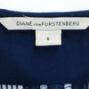 ダイアンフォンファステンバーグ 長袖 シースルー ミニワンピース 6 ブルー DIANE VON FURSTENBERG レディース