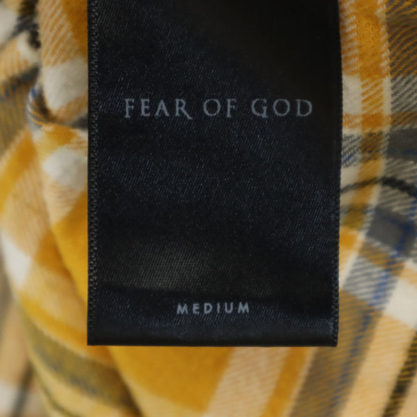 フィアオブゴッド チェック柄 長袖 ネルシャツ M イエロー FEAR OF GOD メンズ