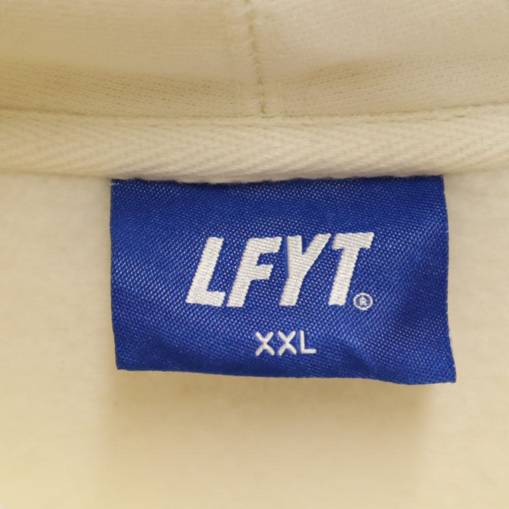 LFYT エルエフワイティー 長袖 スウェット パーカー XXL アイボリー 裏起毛 ビックサイズ メンズ