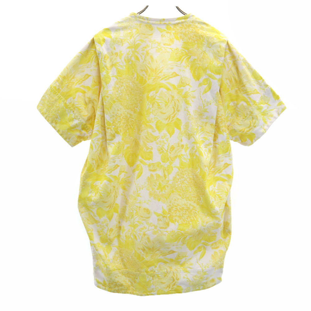 Stella McCartney ステラマッカートニー イタリア製 花柄 半袖 スキッパー ワンピース 36 イエロー レディース