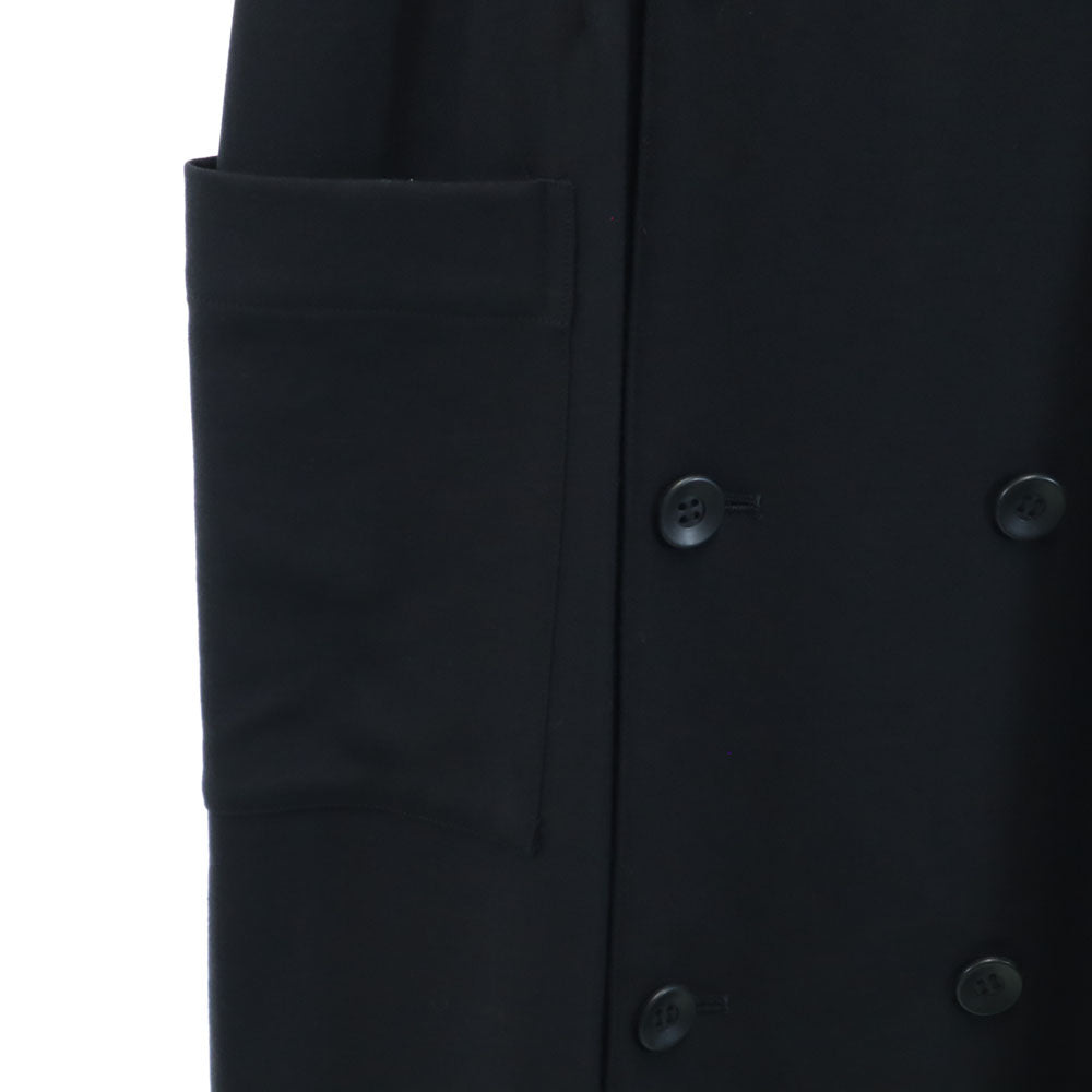 ワイズ 80s 日本製 ウール ヴィンテージ ロングコート ブラック Y's ダブルボタン レディース