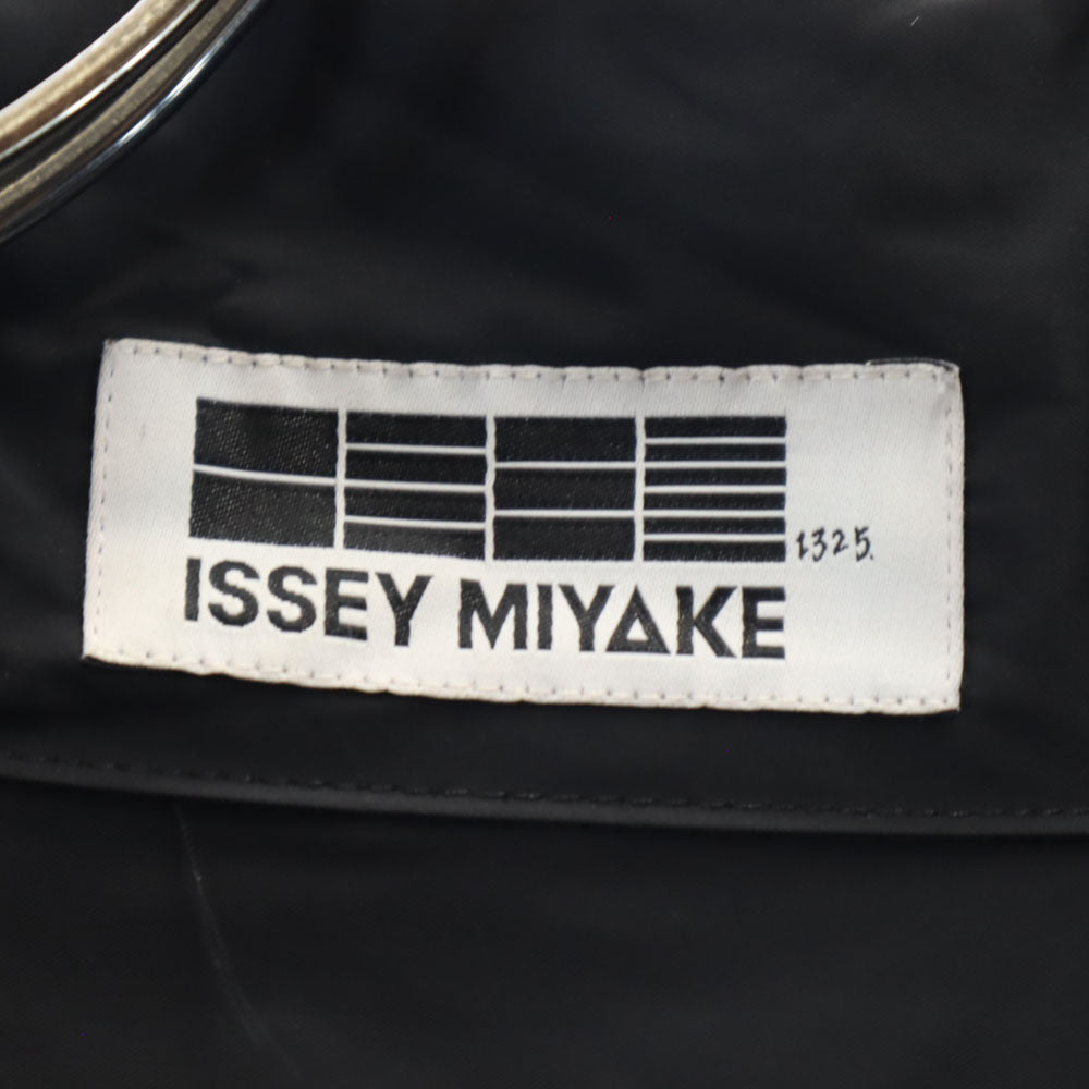 ISSEY MIYAKE イッセイミヤケ 日本製 ステンカラーコート 4 ブラック レイン メンズ
