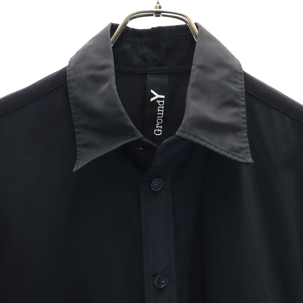Ground Y グラウンドワイ 長袖 ロングシャツ 3 ブラック メンズ